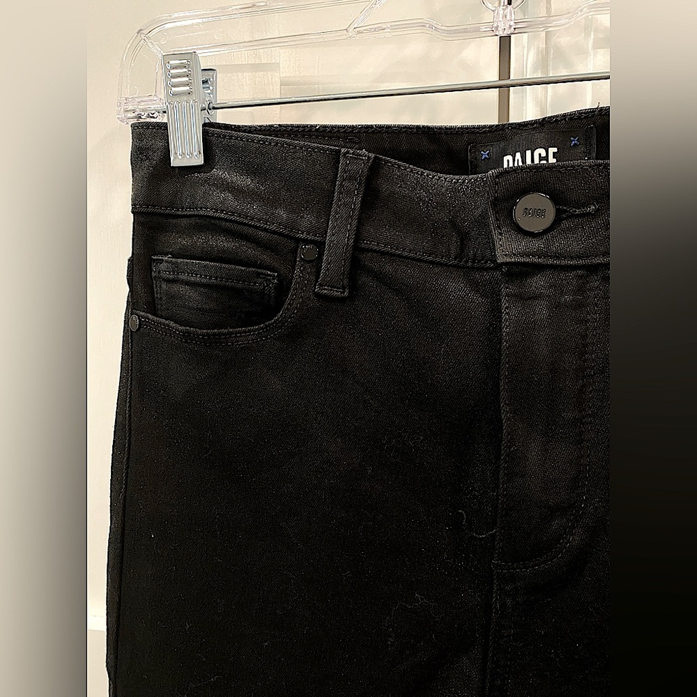 PAIGE JEANS—N bc ack Sparkly Skinny Jean